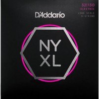 D'Addario NYXL32130 NYXL Комплект струн для 6-струнной бас-гитары, Long Scale, Reg Light, 32-130