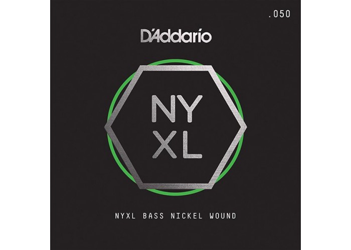 D'Addario NYXLB050 NYXL Отдельная струна для бас-гитары, никелированная, 050