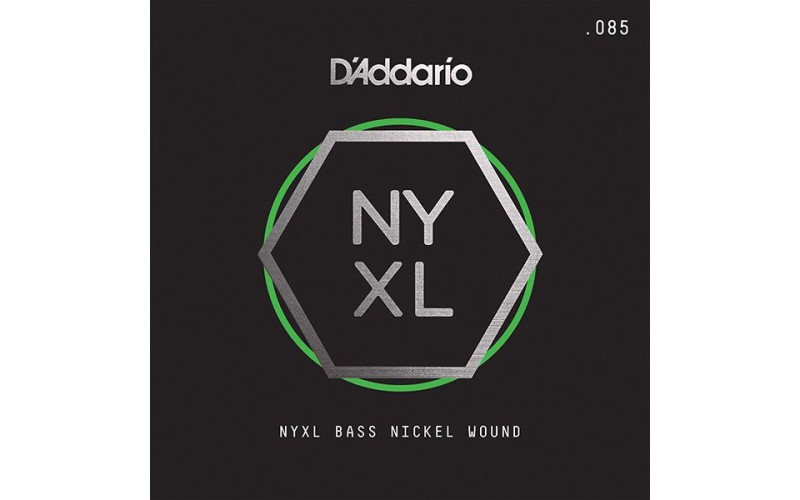 D'Addario NYXLB085 NYXL Отдельная струна для бас-гитары, никелированная, 085
