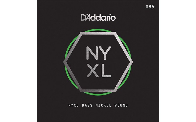 D'Addario NYXLB085T NYXL Tapered Отдельная струна для бас-гитары, никелированная, 085