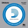 D'ADDARIO PL007 - Plain Steel одиночная струна .007