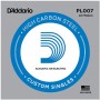 D'ADDARIO PL007 - Plain Steel одиночная струна .007