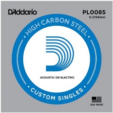 D'Addario PL0085 Plain Steel Отдельная струна без обмотки, сталь, .0085