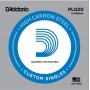 D'ADDARIO PL020 - Plain Steel одиночная струна .020