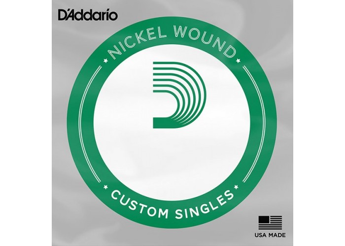 D'Addario SXL080 XL Nickel Wound Отдельная струна для бас-гитары, никелированная, .080