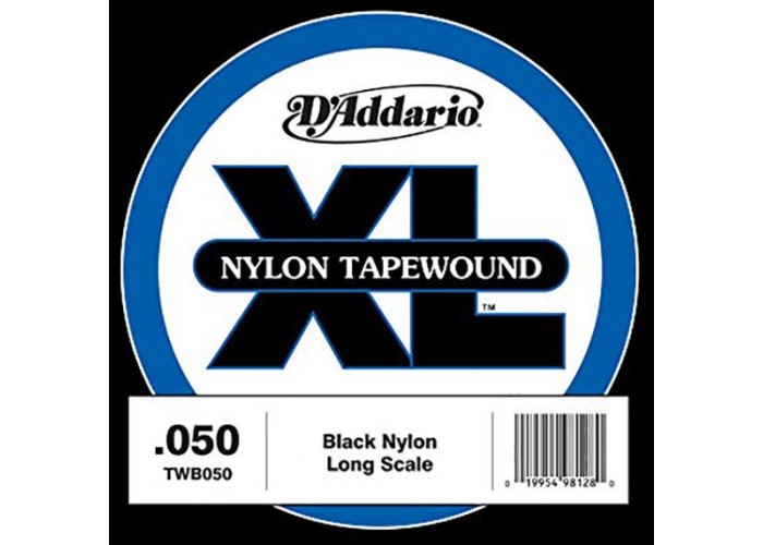 D'Addario TWB050 Tapewound Отдельная струна для бас-гитары, нейлоновая оплетка, 050