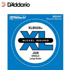 D'ADDARIO XLB028W - одиночная струна для бас-гитары, .028