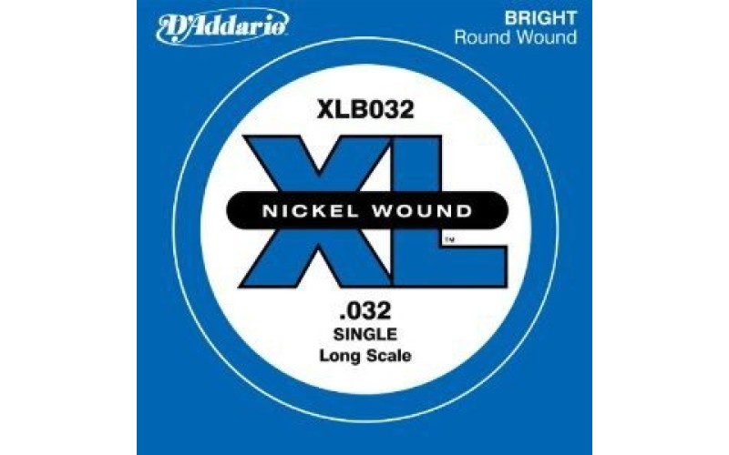 D'ADDARIO XLB032 - одиночная струна для бас-гитары, 032