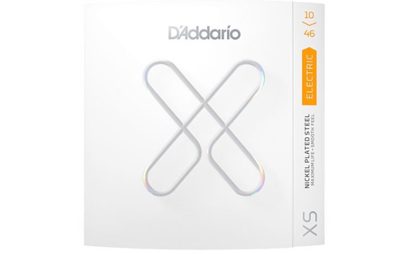 D'Addario XSE1046 XS Nickel Комплект струн для электрогитары, никелированные, 10-46, с покрытием