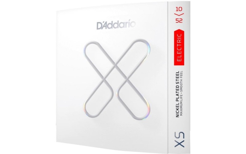 D'Addario XSE1052 XS Nickel Комплект струн для электрогитары, никелированные, 10-52, с покрытием