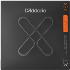 D'ADDARIO XTABR1047 струны для акустической гитары, бронза 80/20, с защитным покрытием, 10-47