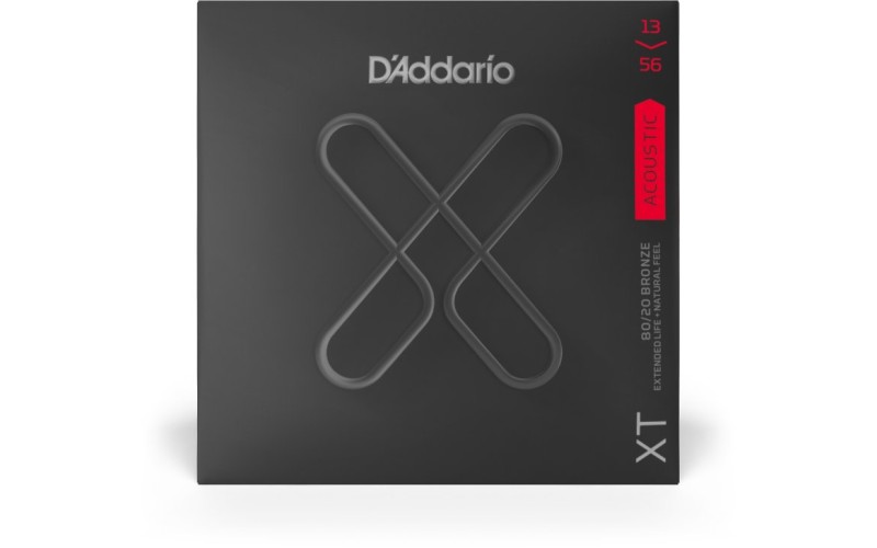 D'ADDARIO XTABR1356 струны для акустической гитары, бронза 80/20, с защитным покрытием, 13-56