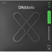 D'Addario XTAPB1670 XT Комплект струн для акустической гитары, фосф.бронза, 16-70, с покрытием