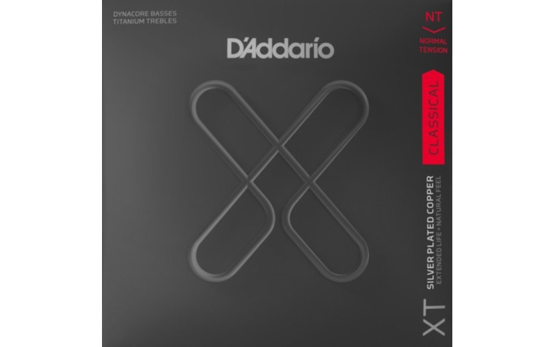 D'Addario XTC45TT XT Комплект струн для классической гитары, посеребр., норм.натяжение, с покрытием