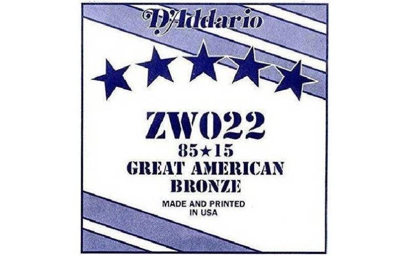 D'ADDARIO ZW022 Струна одиночная для акустической гитары