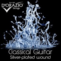 D'ORAZIO 641 Silverplated BLACK NYLON - Струны для классических гитар