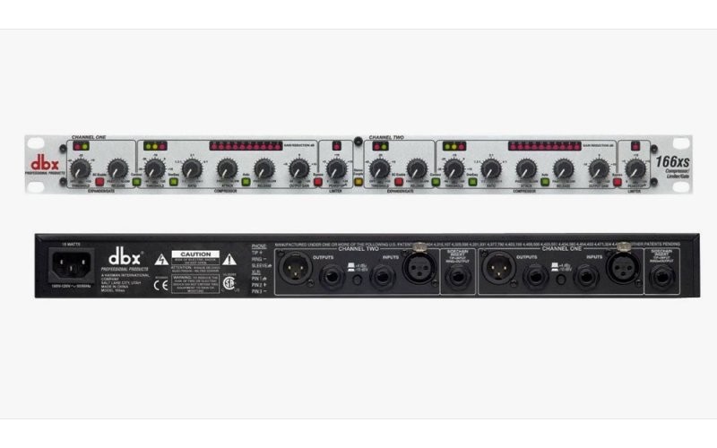 DBX 166XS (166XSV) - 2-канальный компрессор, лимитер, экспандер, гейт