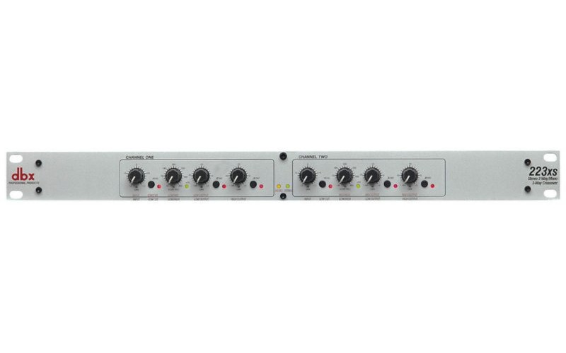 DBX 223XS (223XSV) - кроссовер, Стерео - 2 полосы. Моно - 3 полосы. Вх/вых - XLR