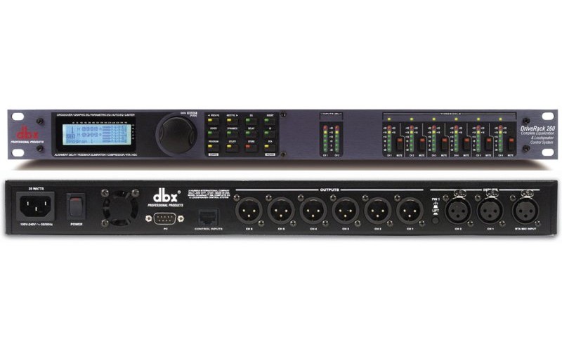 DBX DriveRack 260 системмный контроллер 2 входа/ 6 выходов