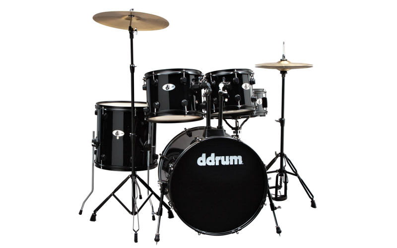 Ddrum D120B MB - удар. установка (2 кор): 5 бараб., 2 тарелки, стойки, педаль, палочки, цвет-черный