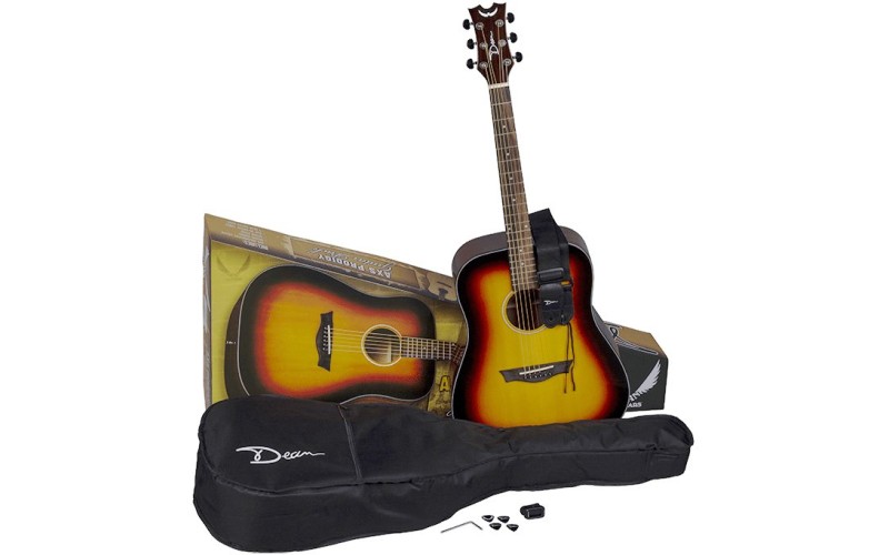 DEAN AX PDY GN PK комплект акустическая гитара и аксессуары
