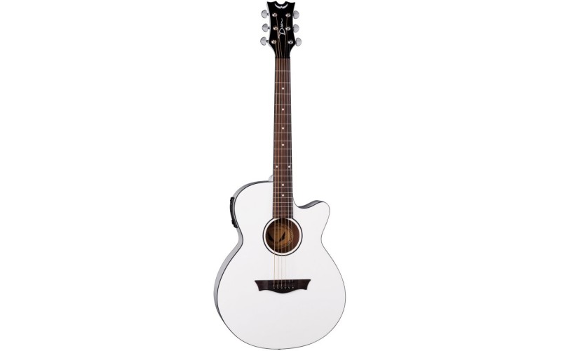 DEAN AX PE CWH - электроакустическая гитара с вырезом, цвет белый