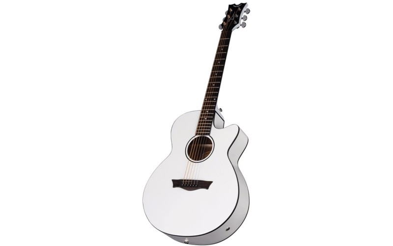DEAN AX PE CWH - электроакустическая гитара с вырезом, цвет белый