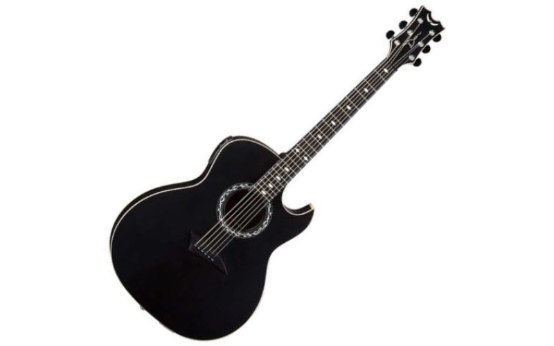 DEAN EX BKS - электроакустическая гитара, EQ, тюнер, красное дерево, цвет черный