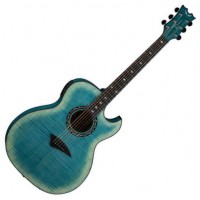 DEAN EXFM FD - электроакустическая гитара, EQ, тюнер, огненный клен, цвет бирюзовый