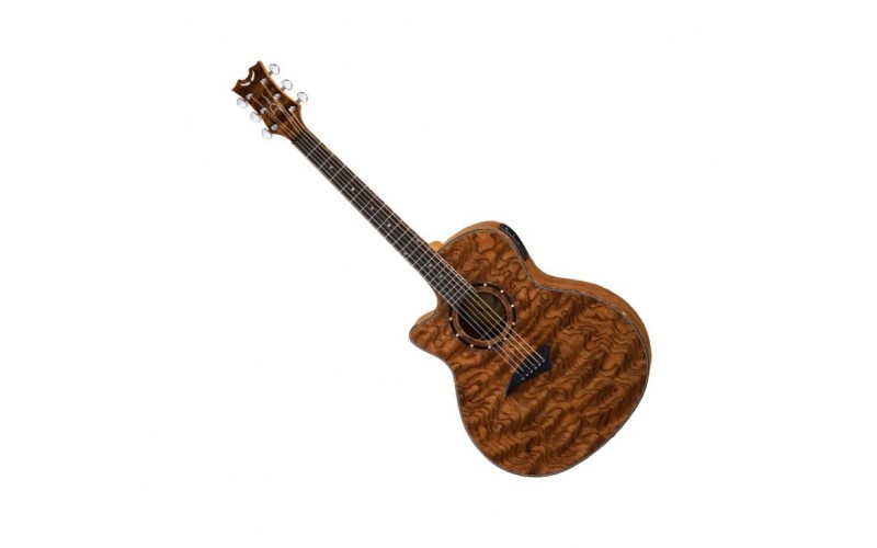 DEAN EXOTICA A/E BUBINGA WOOD - электроакуст. гитара левосторонняя, корпус бубинга, цвет натуральный