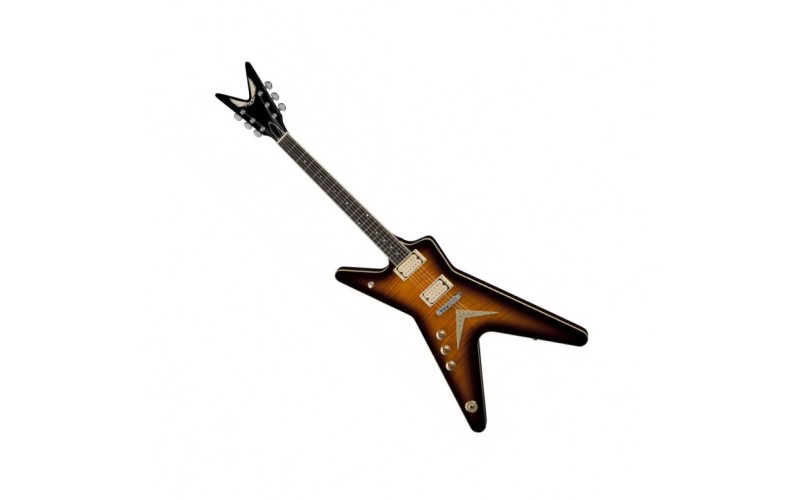 DEAN ML CF TBZ L CHICAGO FLAME - электрогитара ЛЕВОСТОРОННЯЯ, цвет прозрачный бразилберст
