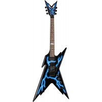 DEAN RZR LTNG - электрогитара серии Dime Razorback, 22 лада, HH, кейс, графика 