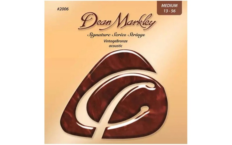 DEAN MARKLEY 2006 - Струны для акустической гитары, серия Vintage Bronze, калибр Medium 13-56