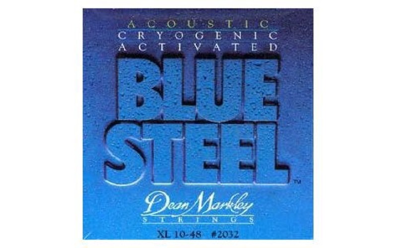 DEAN MARKLEY 2032 Blue Steel XL -струны для акустической гитары (92% медь, 8% цинк) толщина 10-48