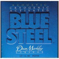 DEAN MARKLEY 2034 Blue Steel LT -струны для акустической гитары (92% медь, 8% цинк) толщина 11-46