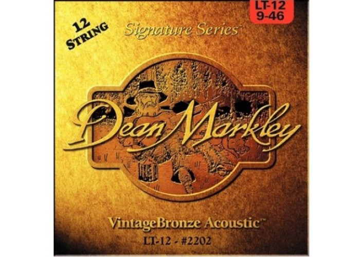 DEAN MARKLEY 2202 Vintage Bronze LT -струны для 12-струн. акустич. гитары (85% медь,15% цинк)