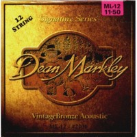 DEAN MARKLEY 2204 Vintage Bronze ML -струны для 12-струн. акустич. гитары (85% медь,15% цинк)
