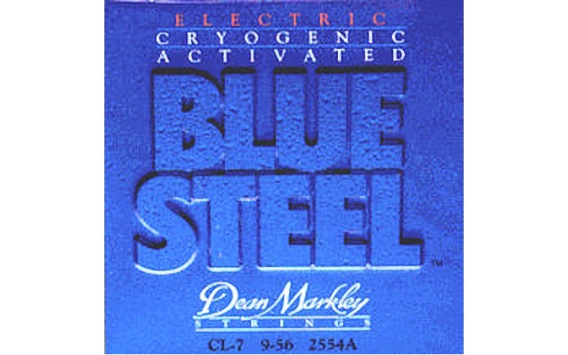 DEAN MARKLEY 2554A Blue Steel -струны для 7 стр. электрогитары (8% никел. покрытие,заморозка) 9-56