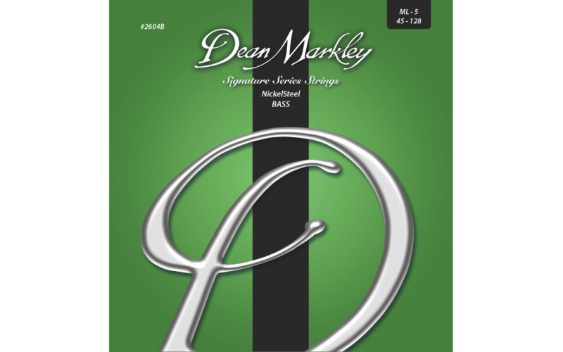DEAN MARKLEY 2604B - Струны для 5-стр. бас-гитары, NickelSteel Bass, калибр Medium Light .045 - 128