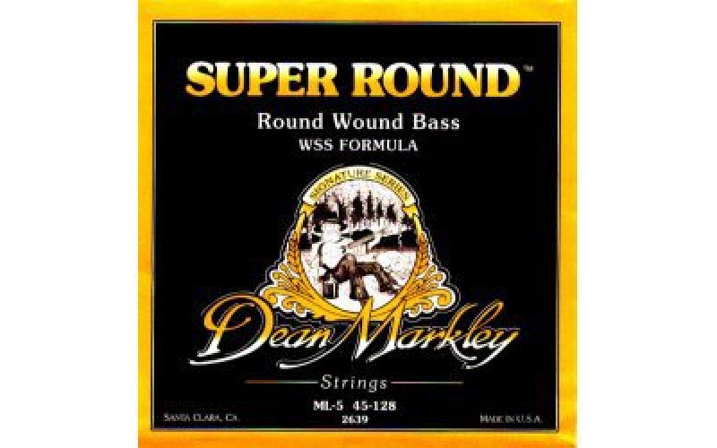 DEAN MARKLEY 2639 SuperRound Bass - струны для 5-струн бас-гит. (нержав, заморозка) толщина 45-128