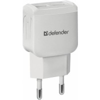 DEFENDER 83580 Сетевой адаптер UPA-22 белый, 2xUSB, 2.1А