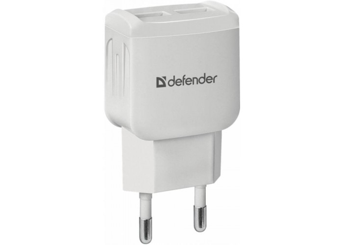 DEFENDER 83580 Сетевой адаптер UPA-22 белый, 2xUSB, 2.1А