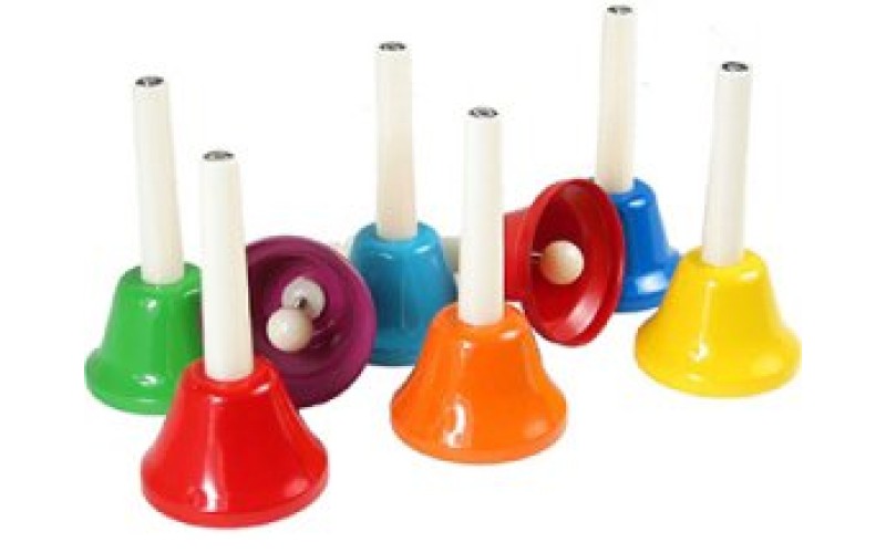 DEKKO 8KL Колокольчики (НАБОР - 8 шт.), на ручке, 8 нот