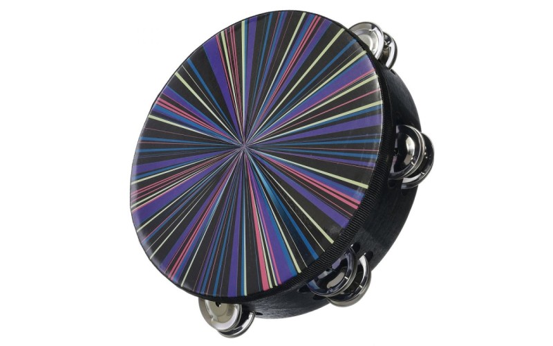 DEKKO JZHT8-12C BK Бубен деревянный корпус, рисунок , 20 см