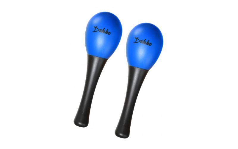 DEKKO M10 BL Маракасы (тип шейкер) авторские (2 шт.), 13 см, пластиковые, цвет -синий