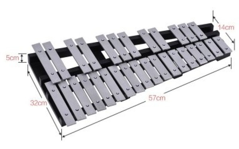 DEKKO TG-30 Металлофон концертный, хроматический, на деревянной основе, 2,5 октавы