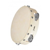 DEKKO TH7-4 Бубен, деревянный корпус, диаметр 17 см, кожаная мембрана, 4 пары тарелочек