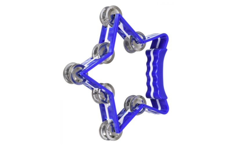 DEKKO TX9-14 BL Тамбурин в форме звезды СИНИЙ