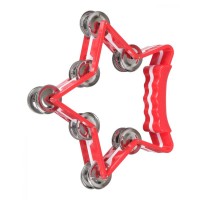 DEKKO TX9-14 RD Тамбурин в форме звезды КРАСНЫЙ