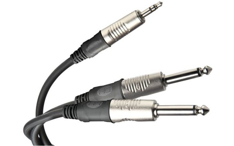 Die HARD DHT545LU3 - Проф. аудио кабель, 2х джек <-> стерео мини 3,5мм джек, длина 3м